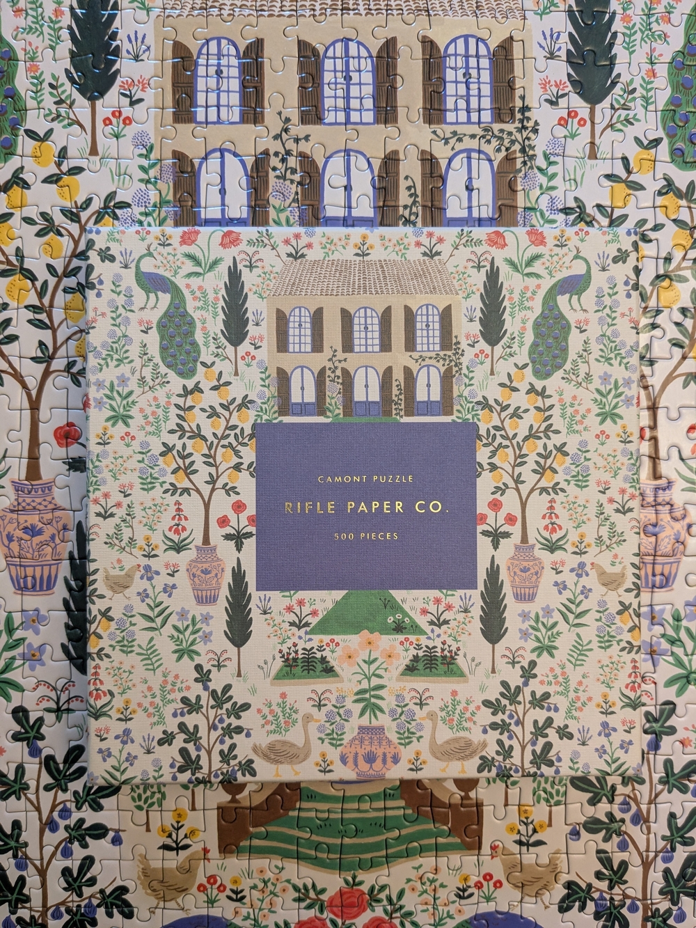 Rifle Paper Co. Camont 500 Piece Puzzle - Picture 2 of 9